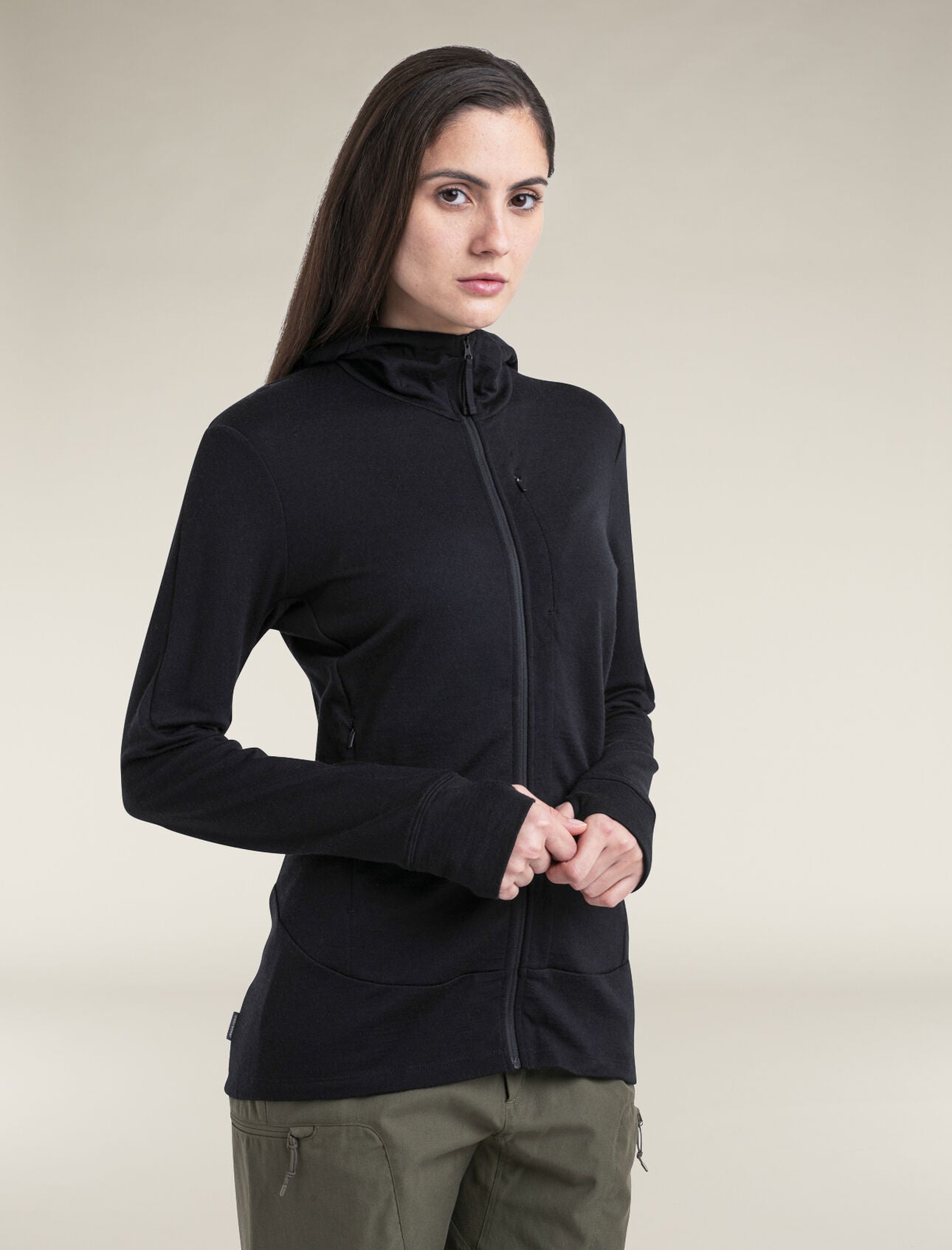 Icebreaker Quantum IV LS Zip Hoodie - Women's