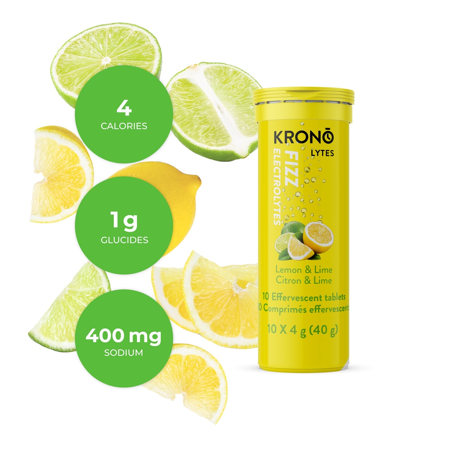 KRONO Effervescent Tablets - Lemon Lime