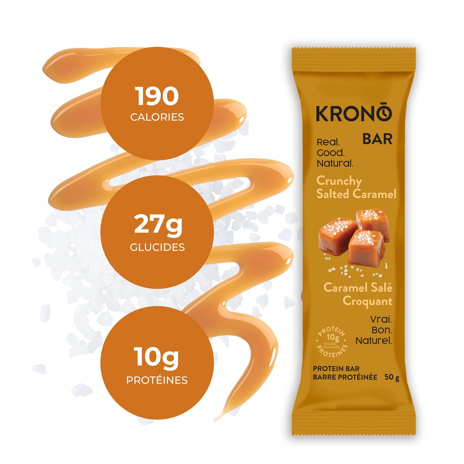 KRONO Protein Bar - Crunchy Salted Caramel