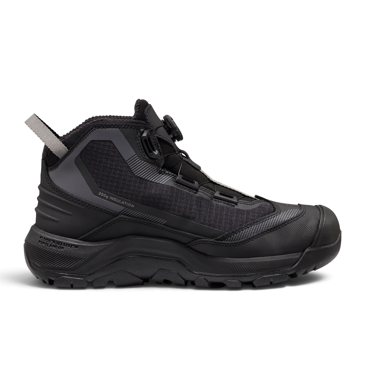 Outdoors Oriented KEEN Revel IV EXP CF Polar men's black insulated winter hiking boot with dial lacing system