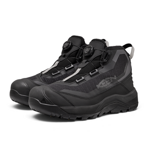 Outdoors Oriented KEEN Revel IV EXP CF Polar men's black winter boots with BOA lacing system and rugged rubber sole