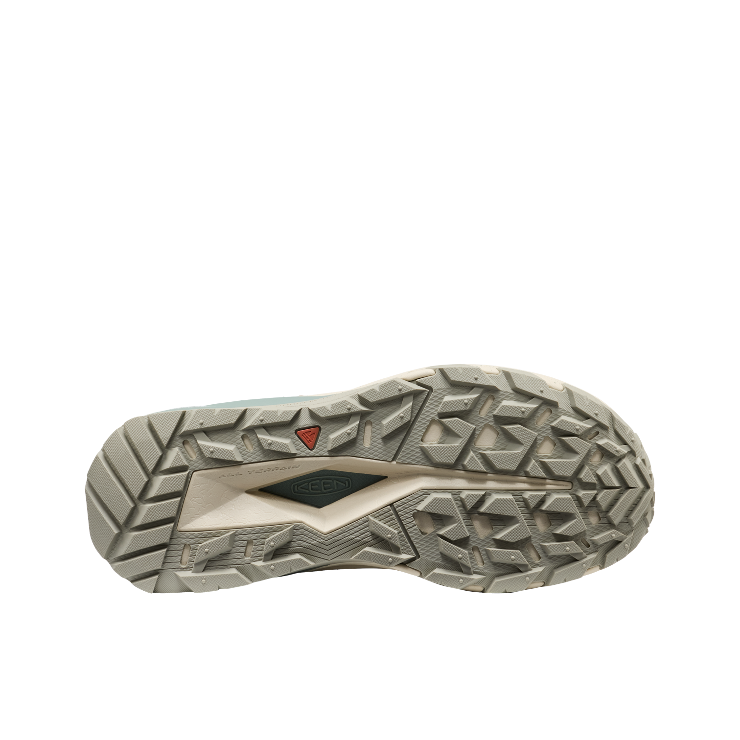 Outdoors Oriented Keen Targhee Apex Mid WP women's hiking boot rubber outsole with multi-directional lug pattern