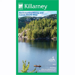 Killarney Provincial Park Backcountry Hiking & Canoe Route Map - Waterproof
