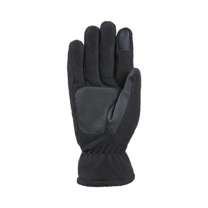Outdoors Oriented Kombi The Windguardian women's black fleece gloves with synthetic leather palm and touchscreen tips