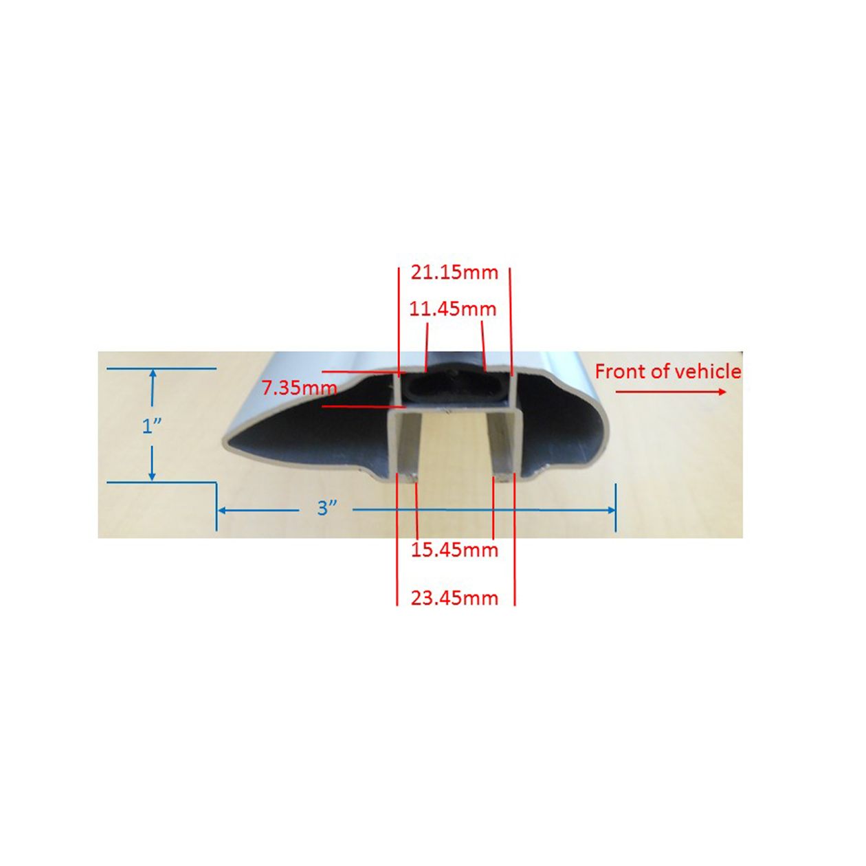 Malone AirFlow2 Cross Rail System 58" - Black