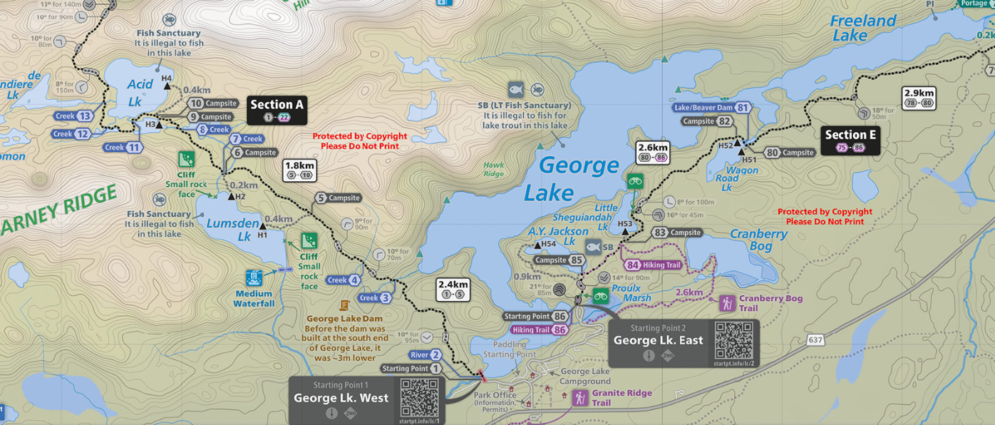Maps by Jeff La Cloche Silhouette Trail - Killarney