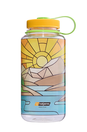 Nalgene 32oz Wide Mouth Bottle - Stained Glass Print