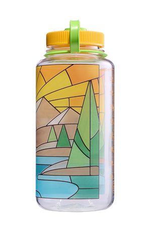 Nalgene 32oz Wide Mouth Bottle - Stained Glass Print