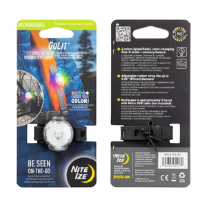 Nite Ize GoLit Rechargeable Visibility Light DiscO