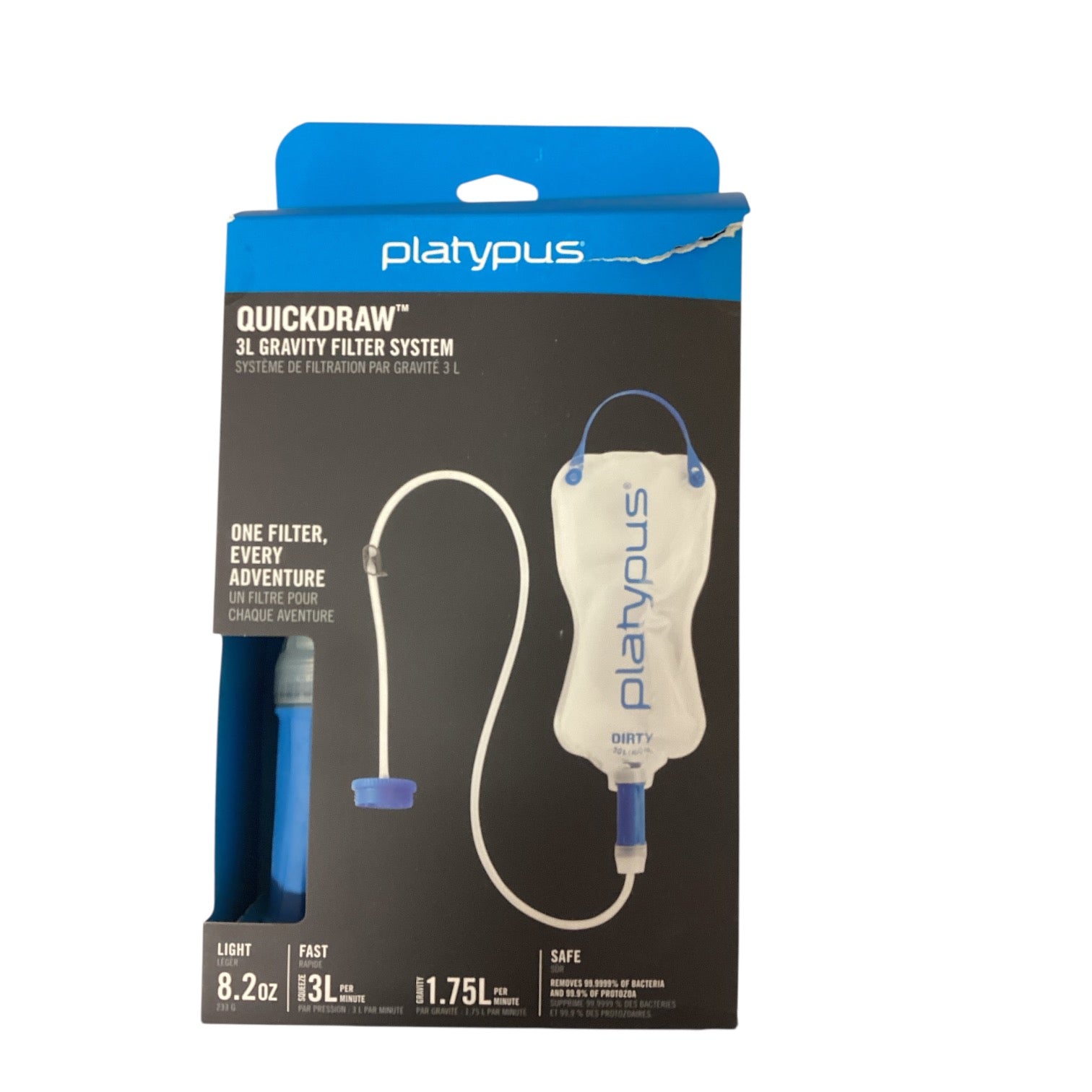Platypus QuickDraw 3L Gravity Filter System - Scratch & Dent