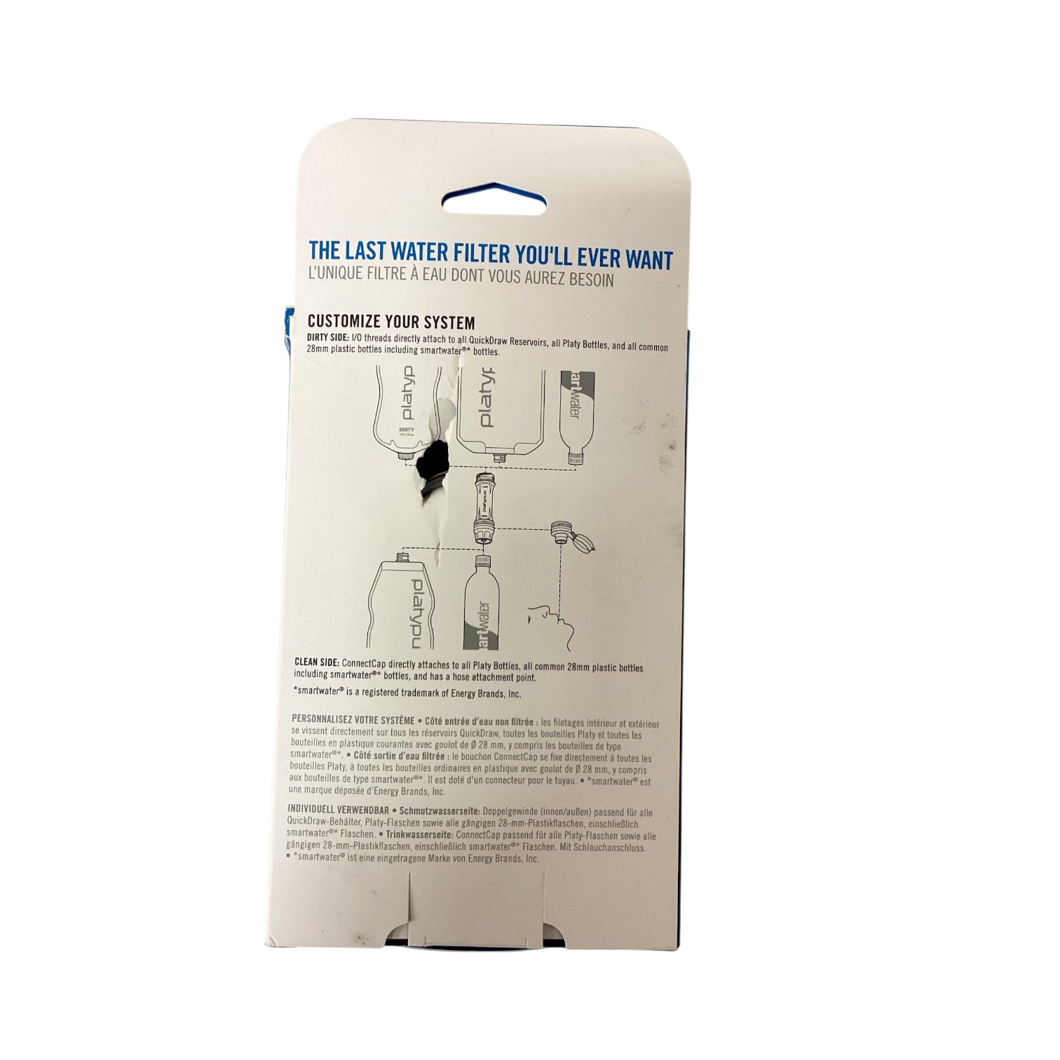 Platypus QuickDraw 1L Filter System - Scratch & Dent
