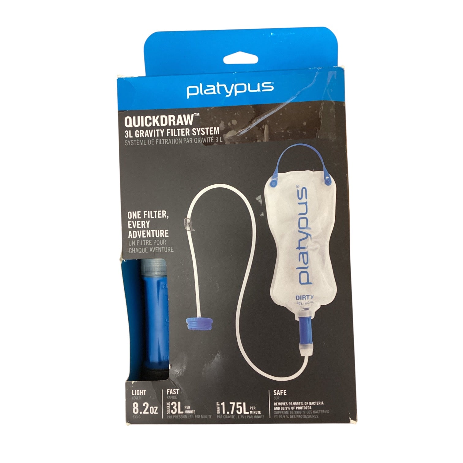 Platypus QuickDraw 3L Gravity Filter System - Scratch & Dent