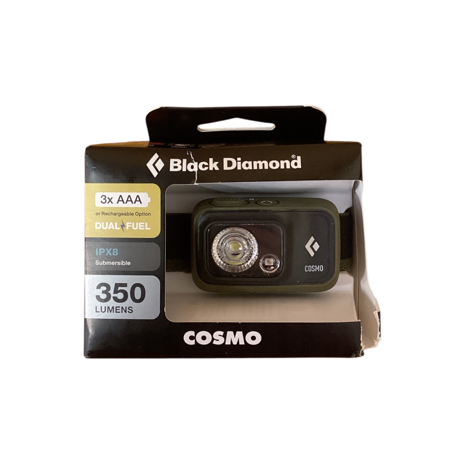 Black Diamond Cosmo 350 Headlamp - Dark Olive - Scratch & Dent