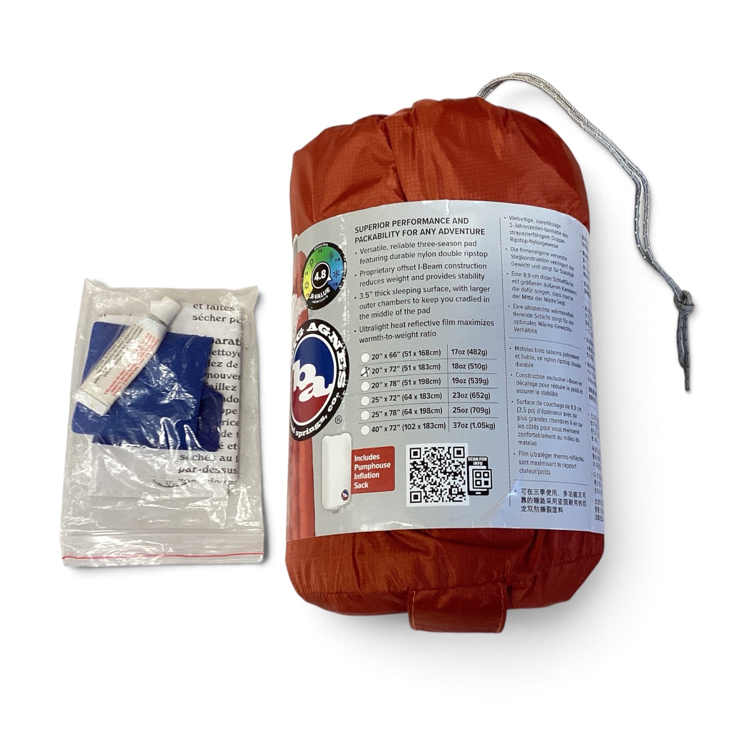 Big Agnes Rapide SL Insulated, Regular - Scratch & Dent