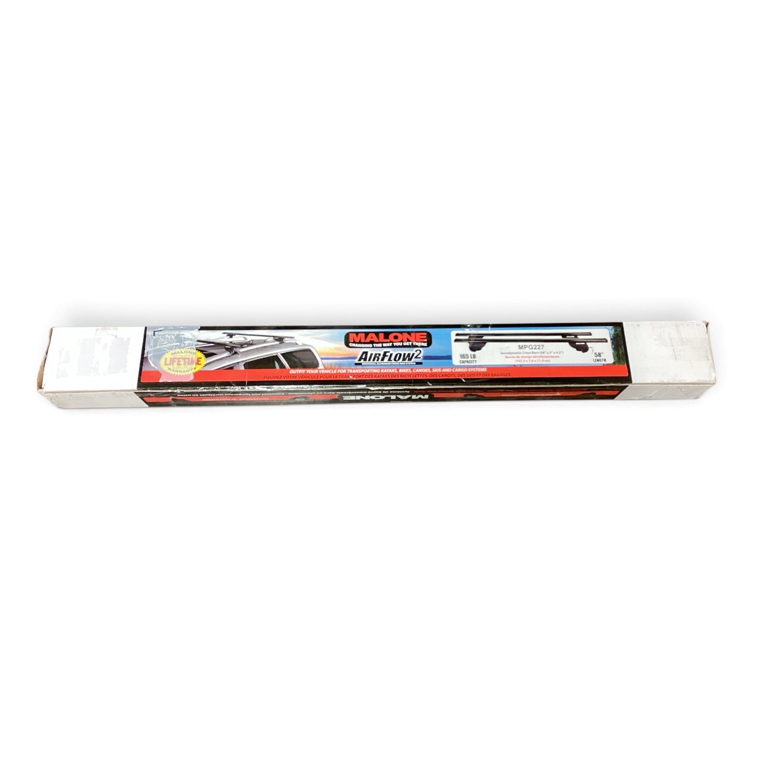 Malone AirFlow2 Cross Rail System 58" - Black - Scratch & Dent