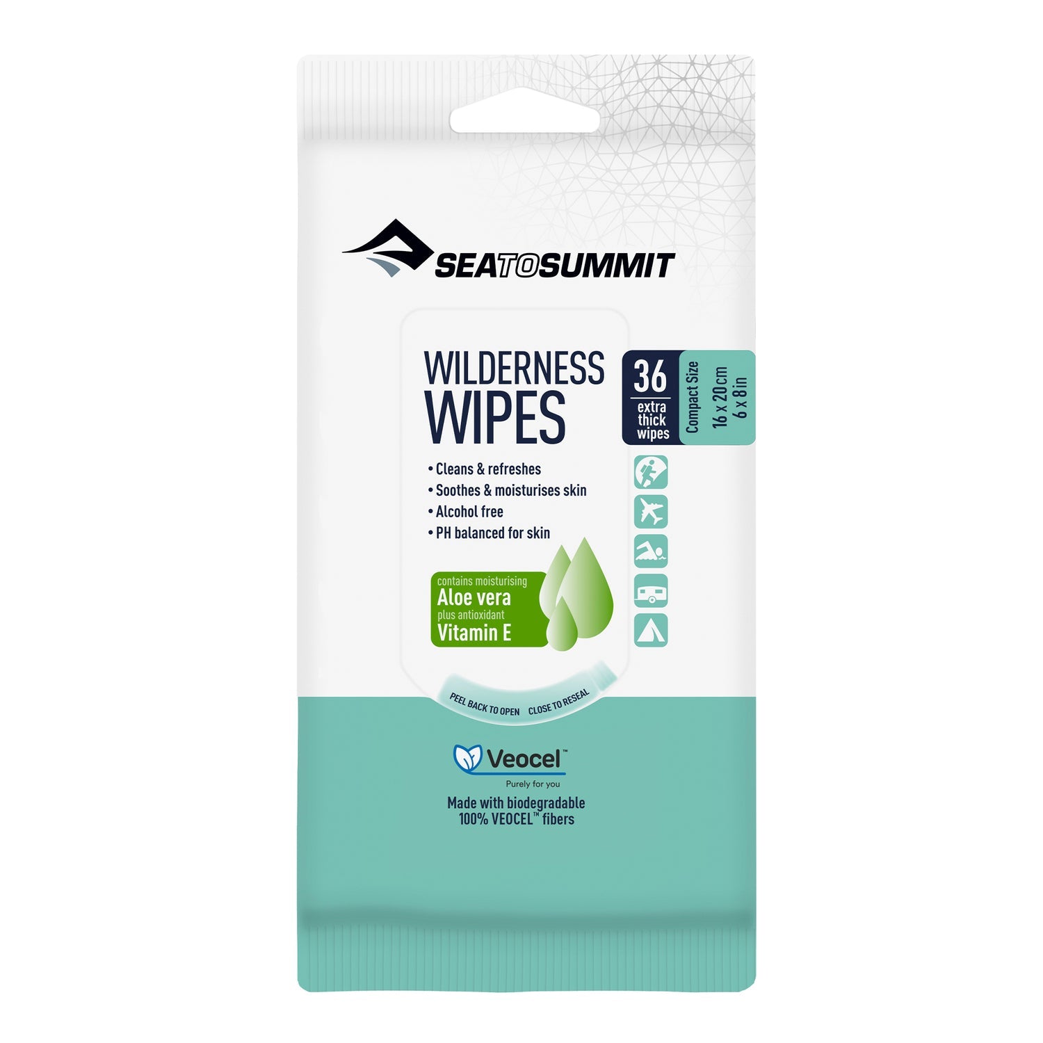Sea to Summit Wilderness Wipes - Compact 36 Pack