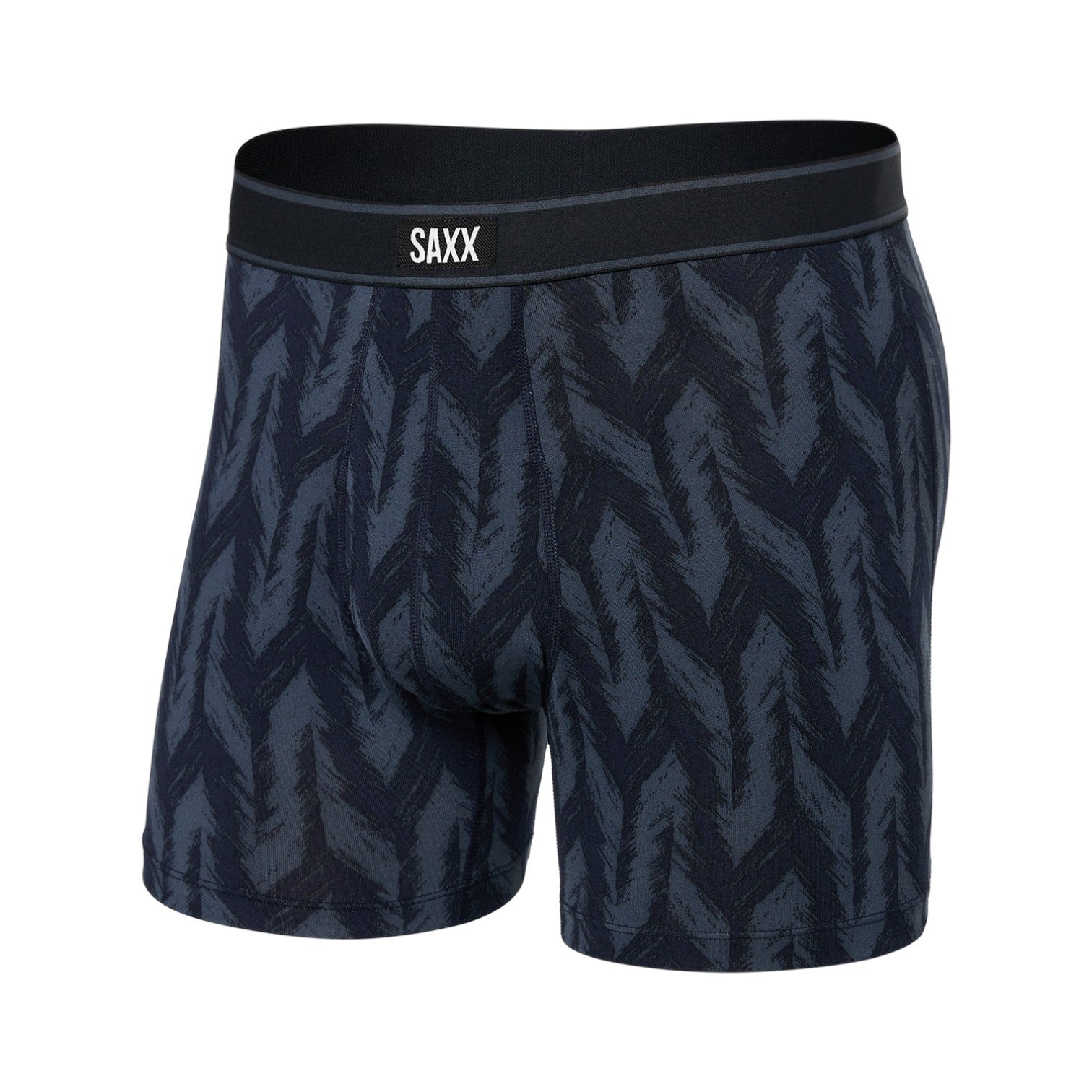 Saxx Daytripper Boxer Brief Fly - Ikat Chevron-Deep Navy