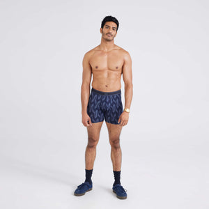 Saxx Daytripper Boxer Brief Fly - Ikat Chevron-Deep Navy