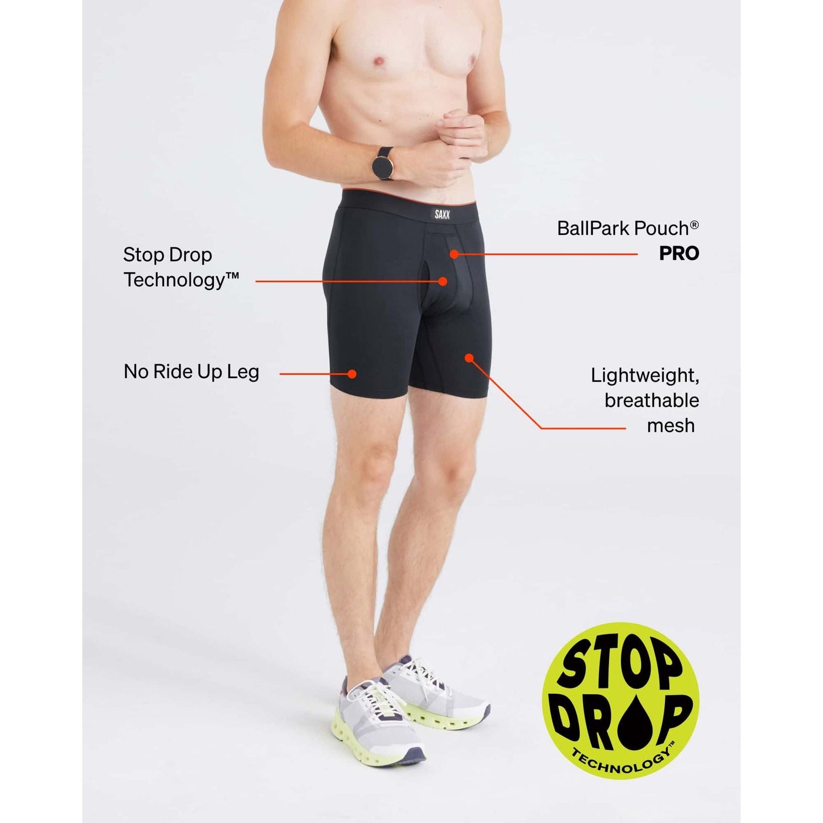 Saxx Multi-Sport Mesh Boxer Brief with Fly - Navy