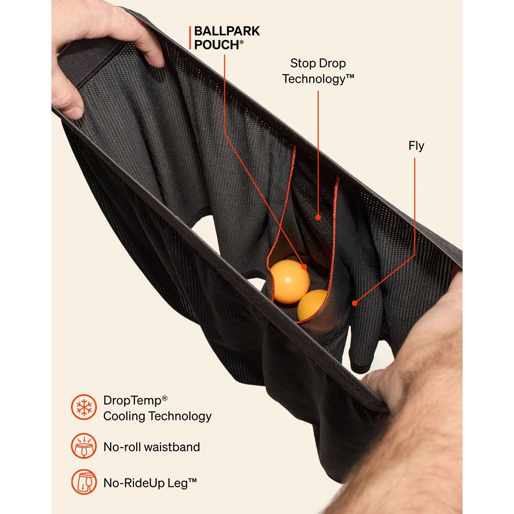 Saxx Quest Quick-Dry Mesh Boxer Brief Fly - Moonrise-Black
