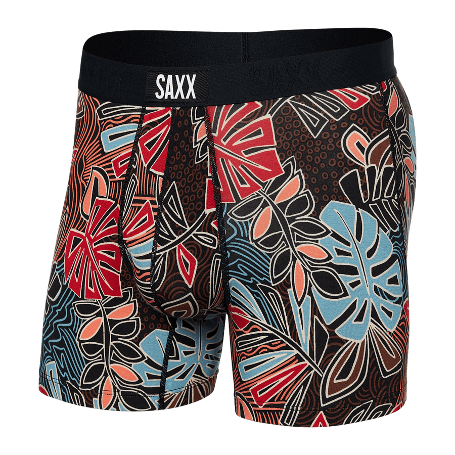 Saxx Vibe Boxer Brief - Desert Palms-Red Multi