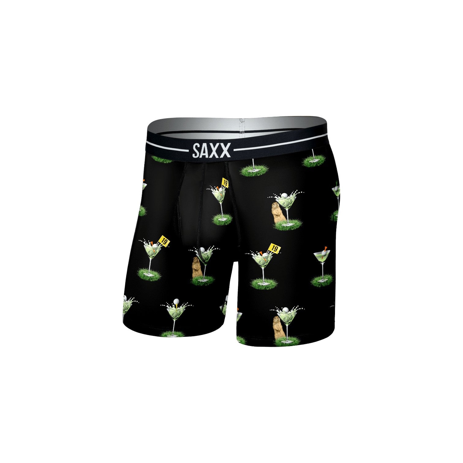 Saxx Volt Boxer Brief - My Handicap-Black