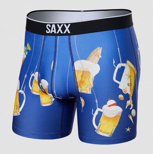 Saxx Volt Boxer Brief - Fresh Catch-Navy