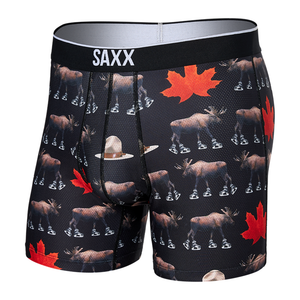 Saxx Volt Boxer Brief - National Pastime-Black