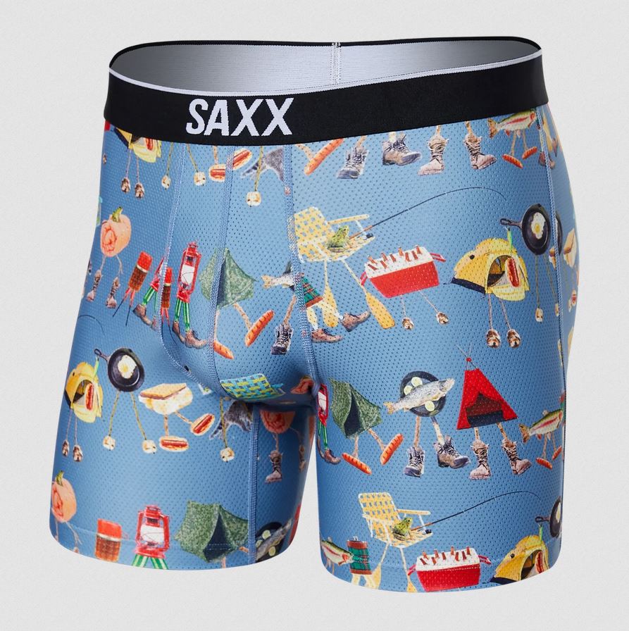 Saxx Volt Boxer Brief - Take A Hike-Blue