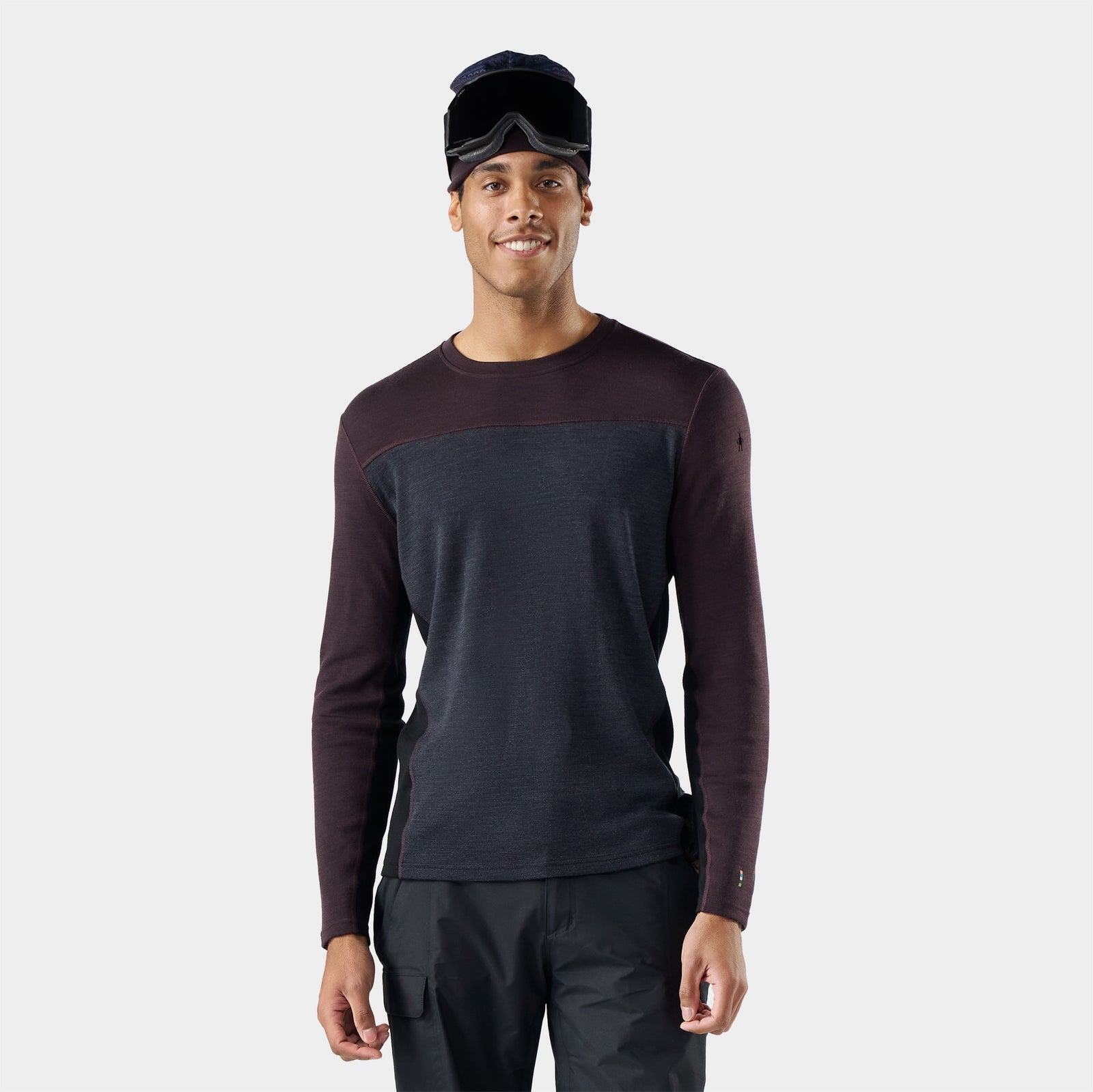 Smartwool Classic Thermal Merino Base Layer Colourblock Crew - Men's