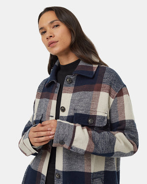 Tentree Heavy Weight Flannel Long Jacket - Women's