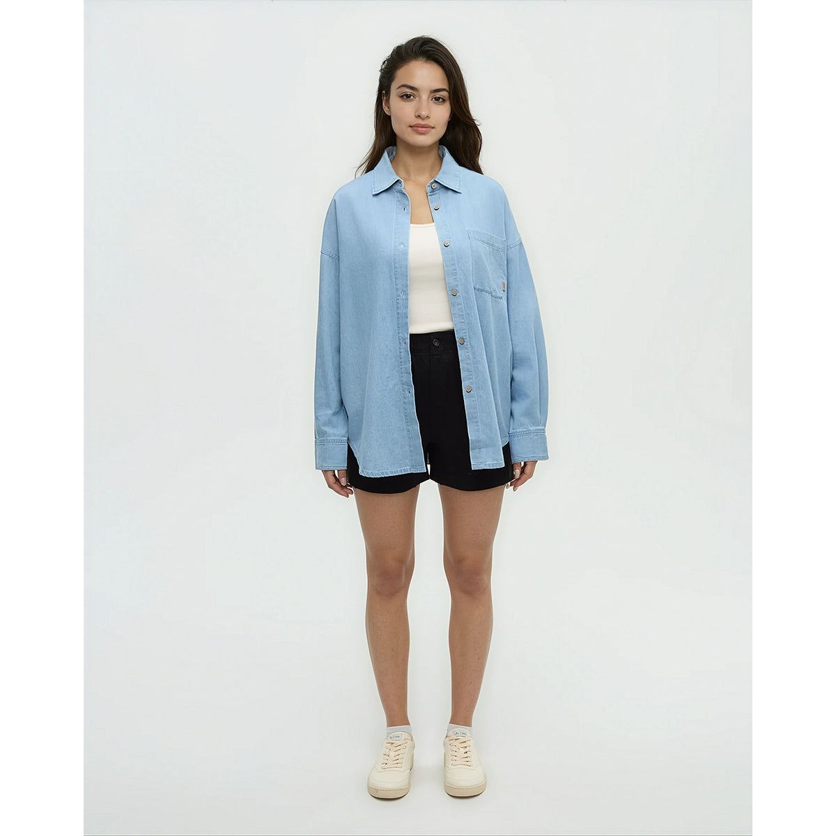 Tentree Denim West End Shirt LS - Women's