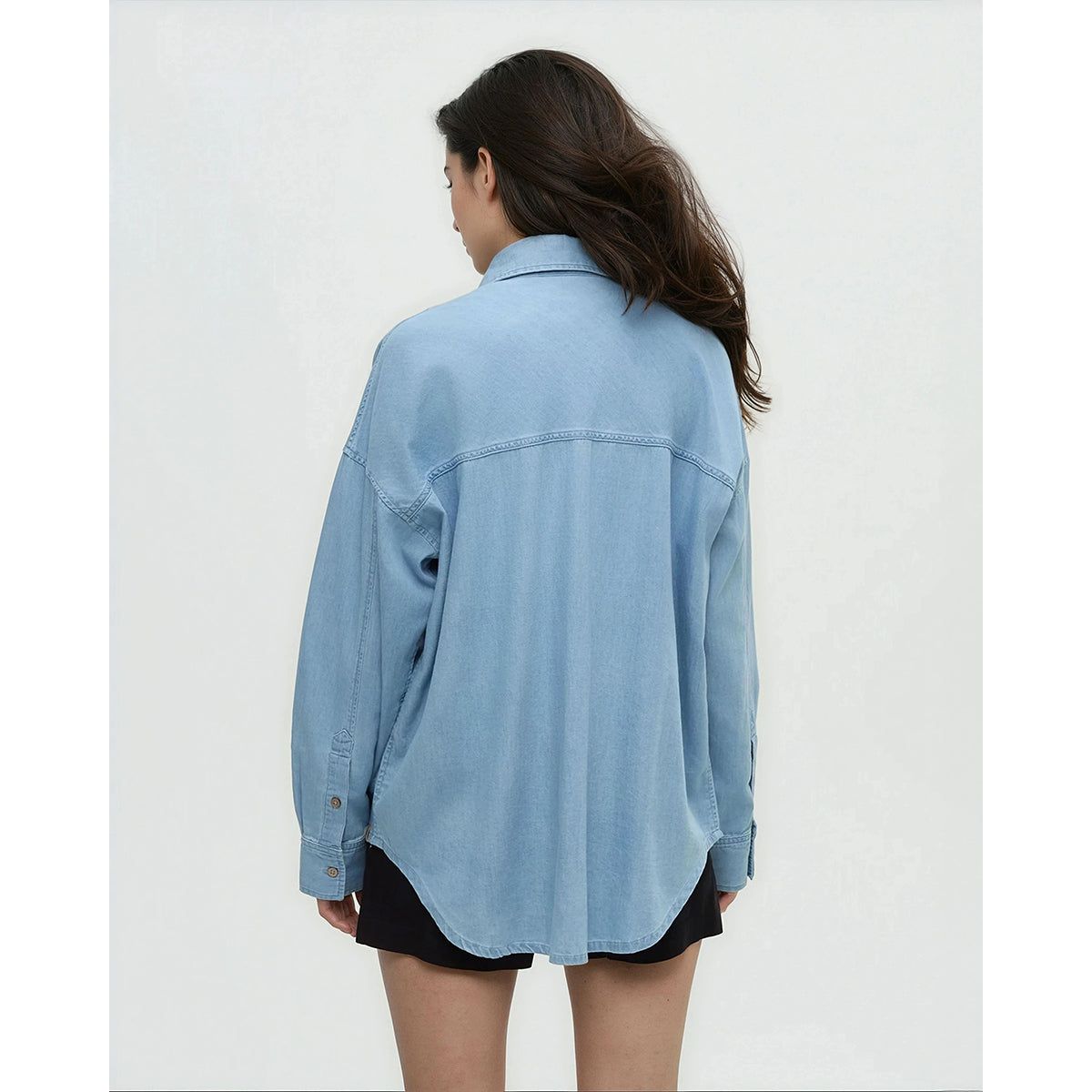 Tentree Denim West End Shirt LS - Women's