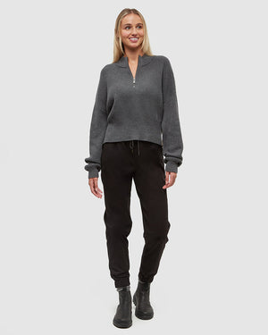 Tentree Highline 1/4 Zip Mock Neck Sweater - Women's