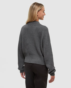 Tentree Highline 1/4 Zip Mock Neck Sweater - Women's