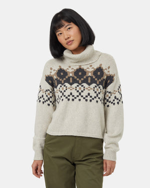 Tentree Highline Intarsia Turtleneck Sweater - Women's