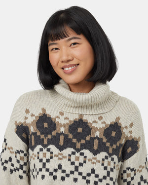 Tentree Highline Intarsia Turtleneck Sweater - Women's