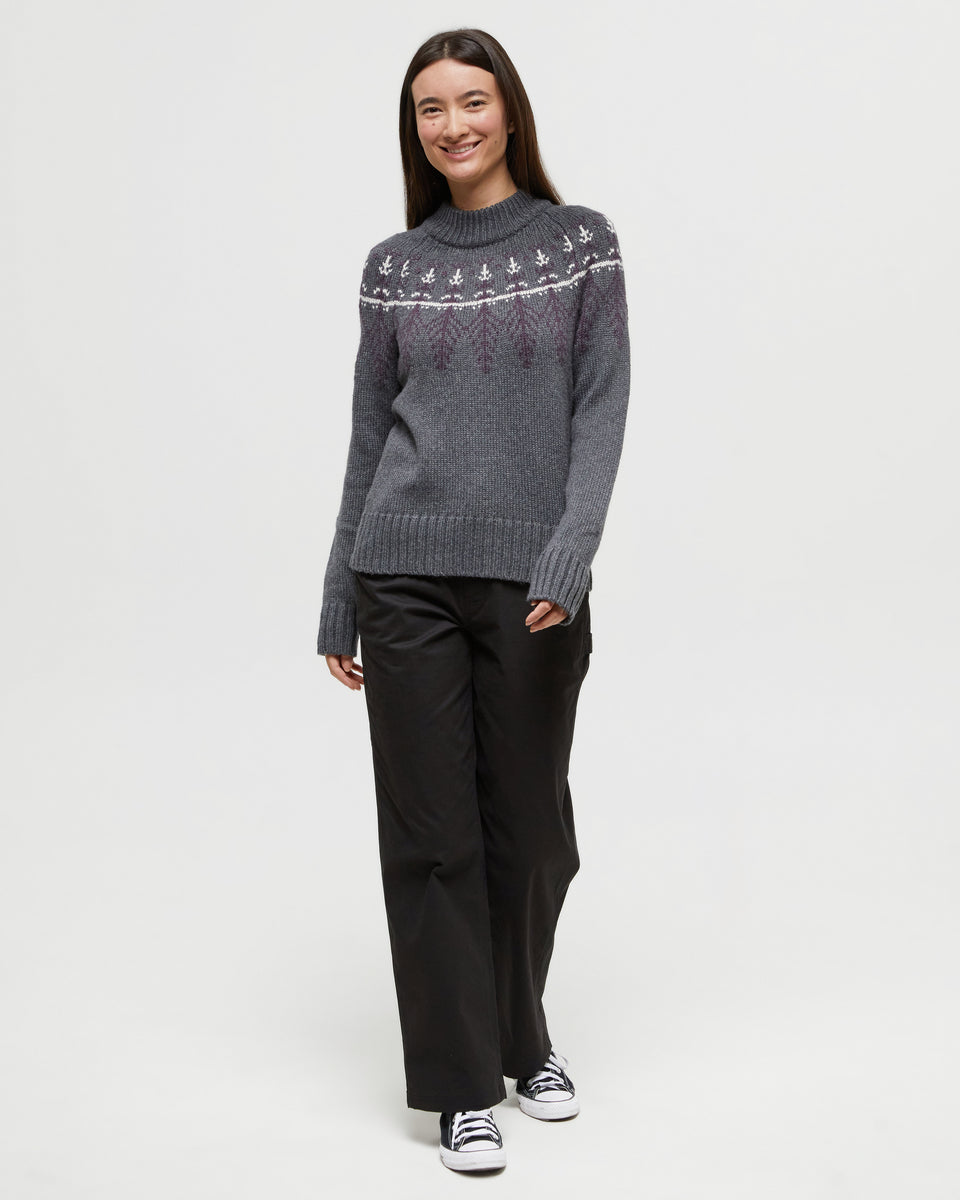 Tentree Highline Wool Intarsia Sweater - Women's  - Final Clearance