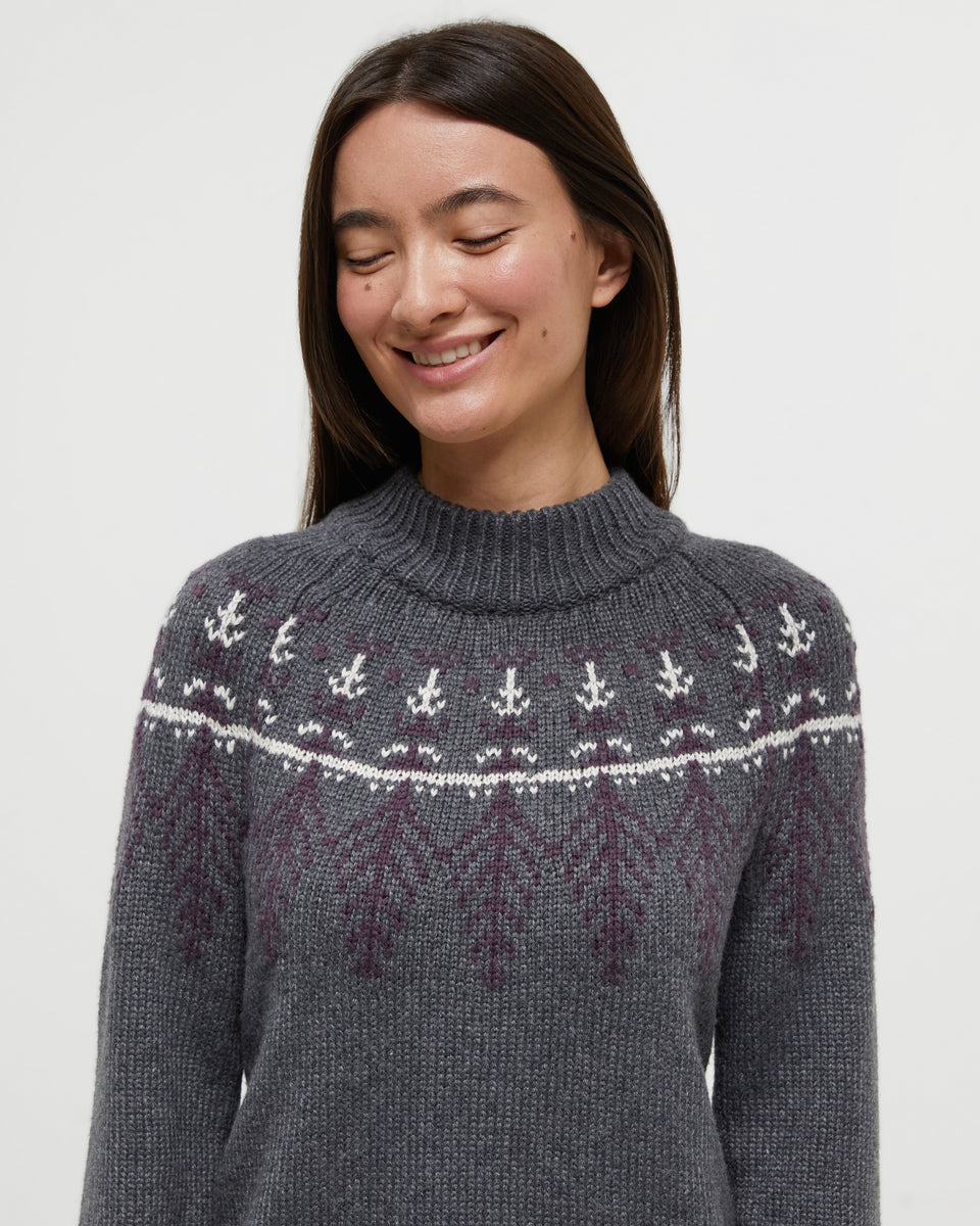 Tentree Highline Wool Intarsia Sweater - Women's  - Final Clearance