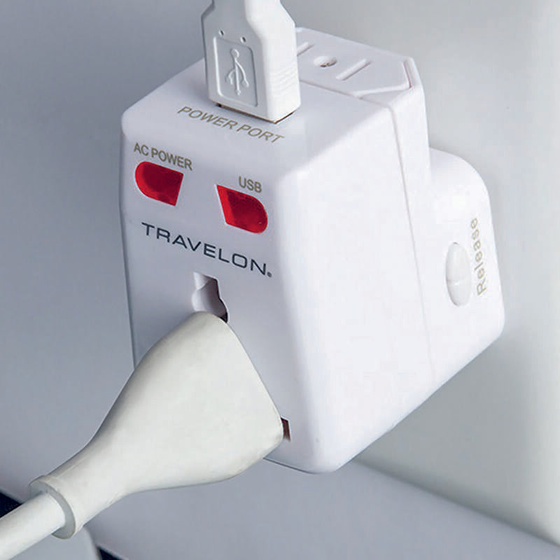 Travelon Worldwide Adapter & USB Charger