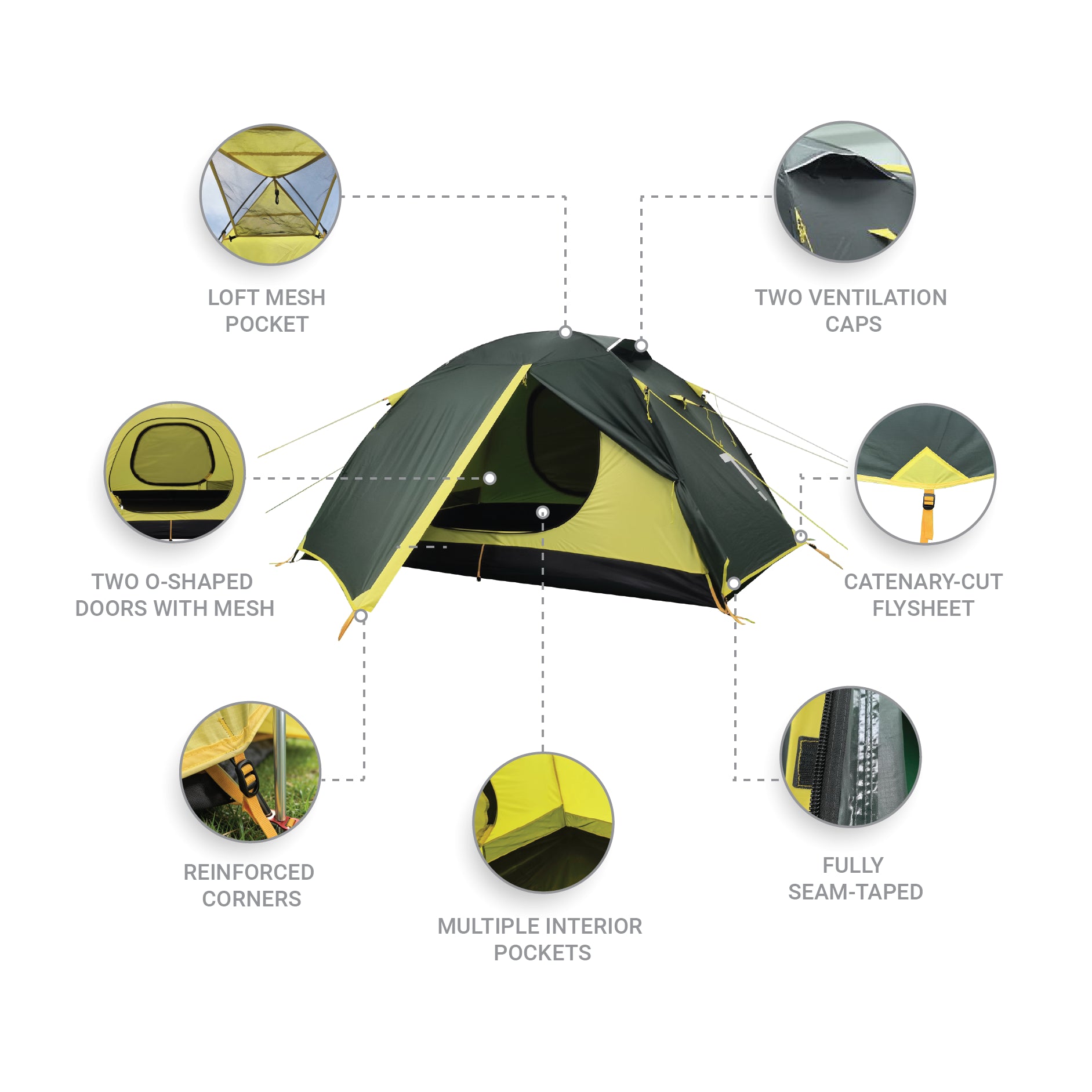 Treqa Camping Series 2-Person Tent