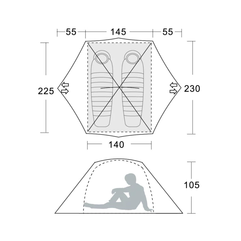 Treqa Light Series 2-Person Tent