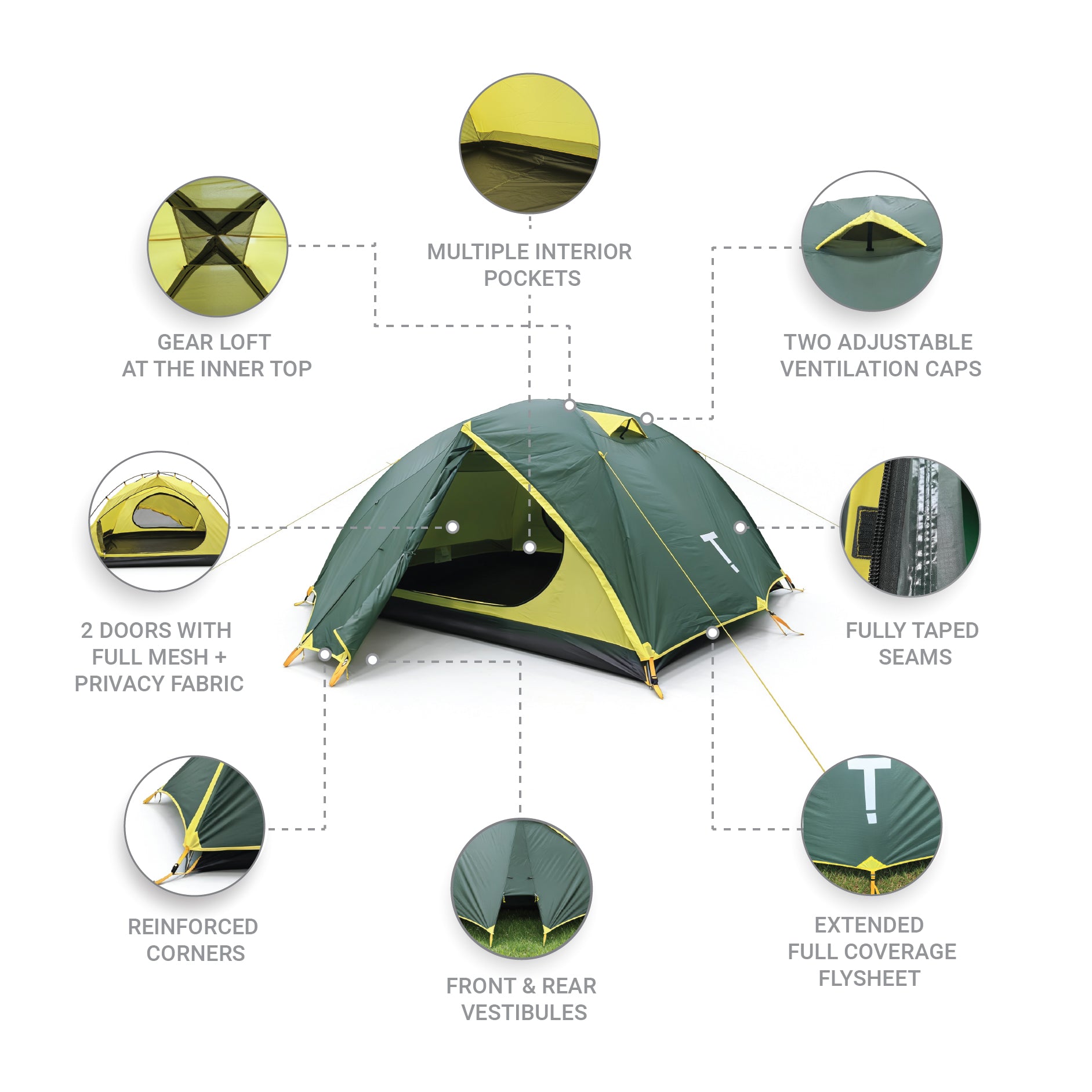 Treqa Outfitter Series 4-Person Tent
