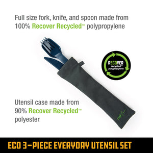 UCO ECO 3-Piece Everyday Utensil Set with Case