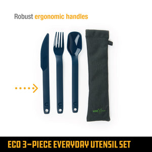 UCO ECO 3-Piece Everyday Utensil Set with Case