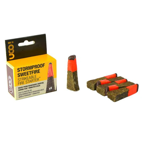 UCO Stormproof Sweetfire Strikeable Fire Starter 8-pack