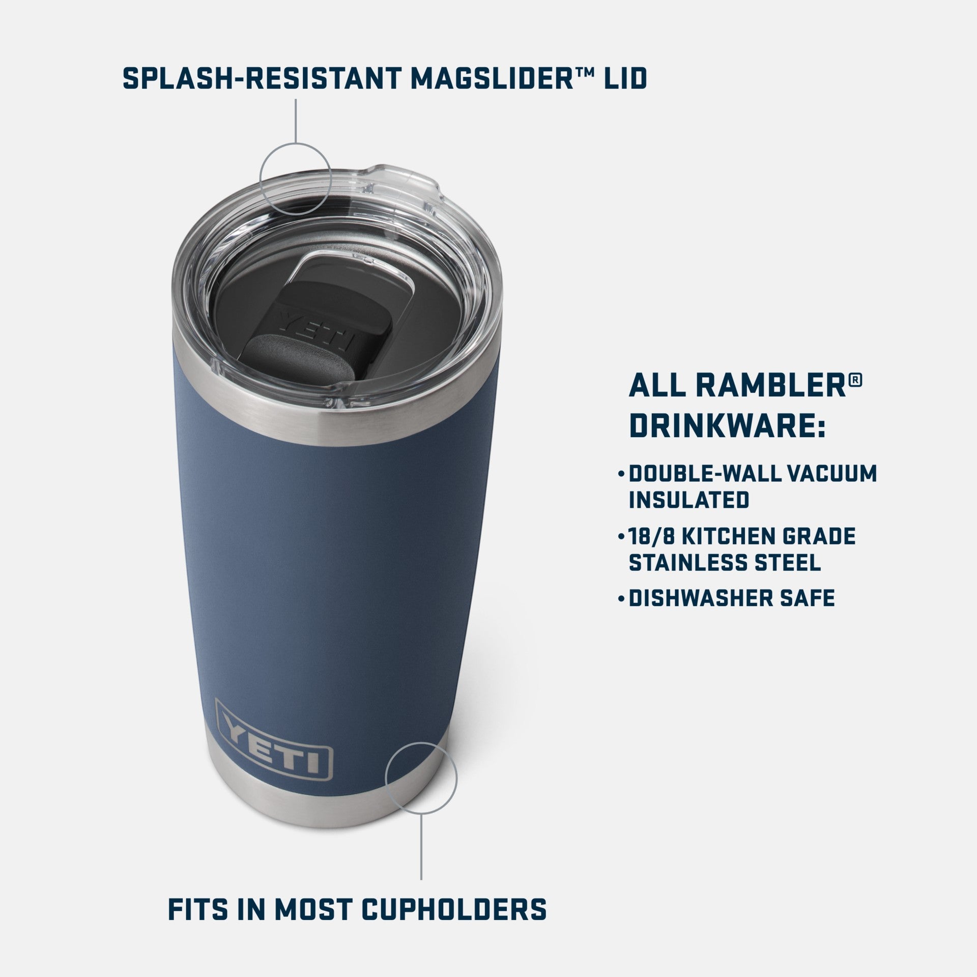 YETI Rambler Tumbler 20 oz
