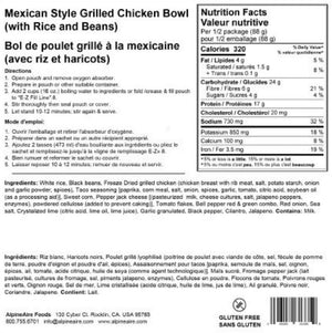 AlpineAire Mexican Style Grilled Chicken Bowl