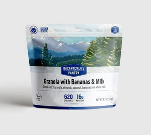 Backpacker's Pantry Granola with Bananas, Milk & Almonds - Single Serving