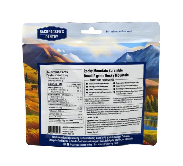 Backpacker's Pantry Rocky Mountain Style Scramble - Single Serving ...